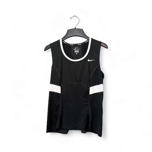 Nike Tops - Nike Tennis Dry Fit Athletic Tank Black & White Size M